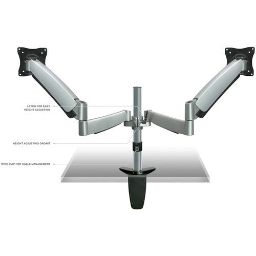 🚀 Mount-It! MI-7C24 Dual Monitor Desk Mount 🖥️ Lot of 2 ✅ Factory Sealed