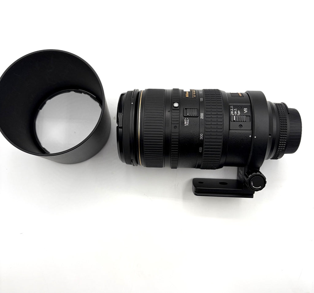 Nikon 80-400mm f/4.5-5.6D ED VR Lens + Aftermarket Arca-Swiss Tripod Foot