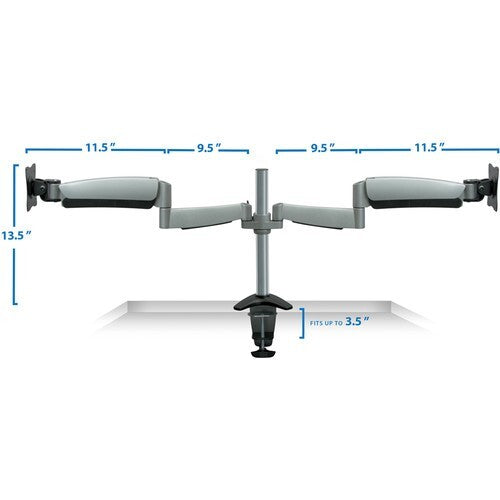 🚀 Mount-It! MI-7C24 Dual Monitor Desk Mount 🖥️ Lot of 2 ✅ Factory Sealed